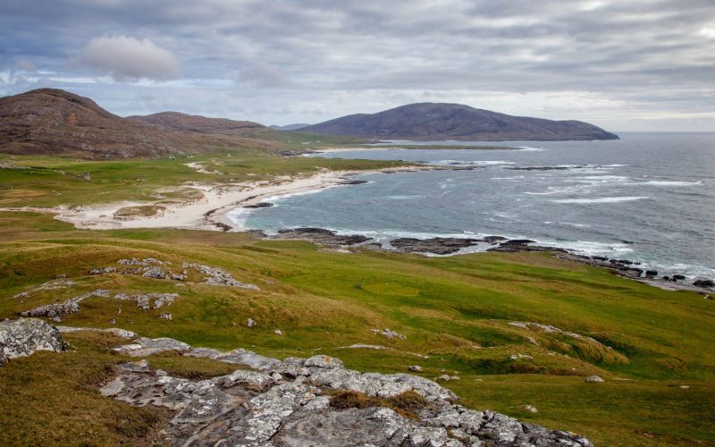 Barra Golf Club's Course at Cleit (Cleat) on the Isle of Barra, Outer Hebrides.  This 9 hole course is claimed to be the most westerly golf course in the United Kingdom and looks out over the beach at Allathasdal. 
PIC: P.TOMKINS / VisitScotland
