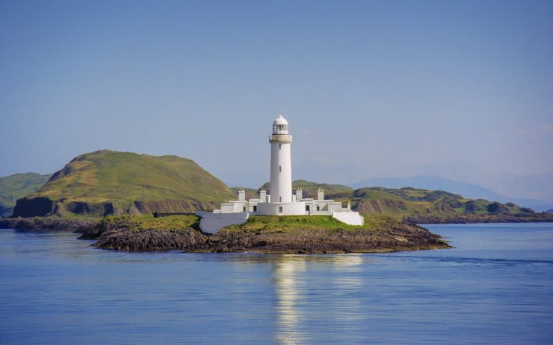The lighthouse on Lismore - an island at the mouth of loch Linnhe, Argyll.